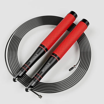 Speed jump rope, heavy-duty adjustable rope, lightweight design, smooth ball bearing rotation, suitable for CrossFit training