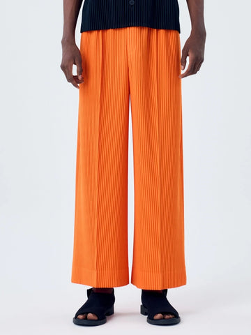 Miyake Pleated Wide Leg Pants Fashion Japanese Streetwear Loose Trousers Men Clothing