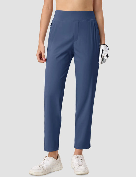 Golf Pants Womens UPF 50+ Lightweight Stretch High Waisted Pants Quick Dry Casual Work Trousers Travel Athletic Pants