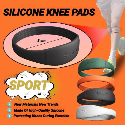 2PCS Silicone Patella Tendon Knee Straps Support Care Strap Fixed Protection Flexible Sports Band Patellar Strape Brace Shock