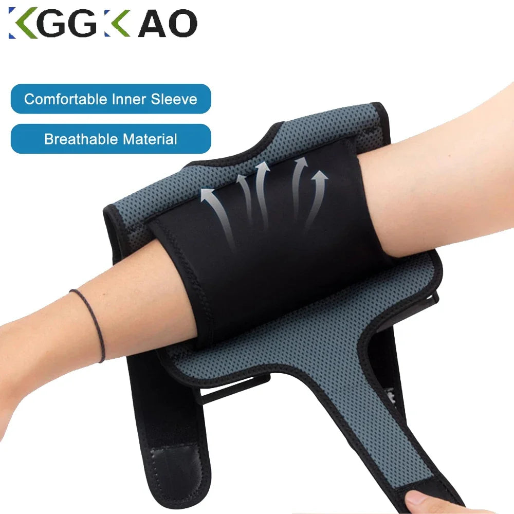 1PC Elbow Brace with 2 Removable Metal Splints,Adjustable Elbow Support for Tendonitis,Cubital Tunnel Syndrome,Fit Men ＆ Women