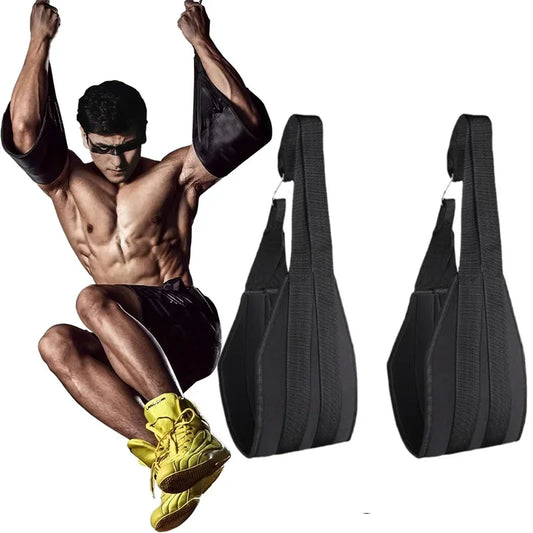 A Pair Heavy Duty AB Sling Straps Suspension Rip-Resistant Fitness for Pull Up Bar Hanging Leg Raiser Gym Home Fitness Equipment