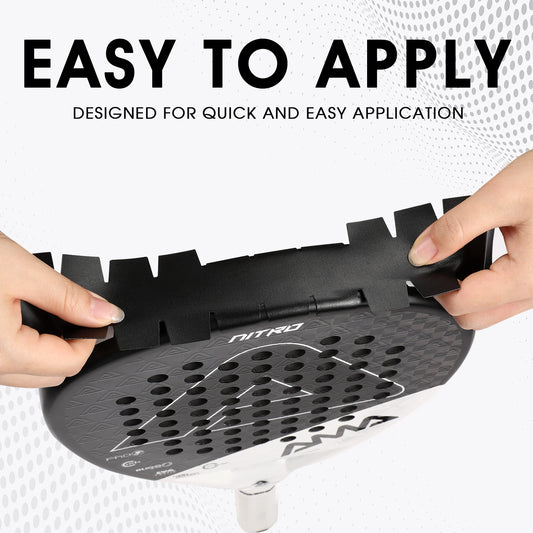 AMA SPORT Padel Racket Protection Tape Pack of 1/2/6 Edge Protector Durable & Easy to Replace Transparent Padel Protector