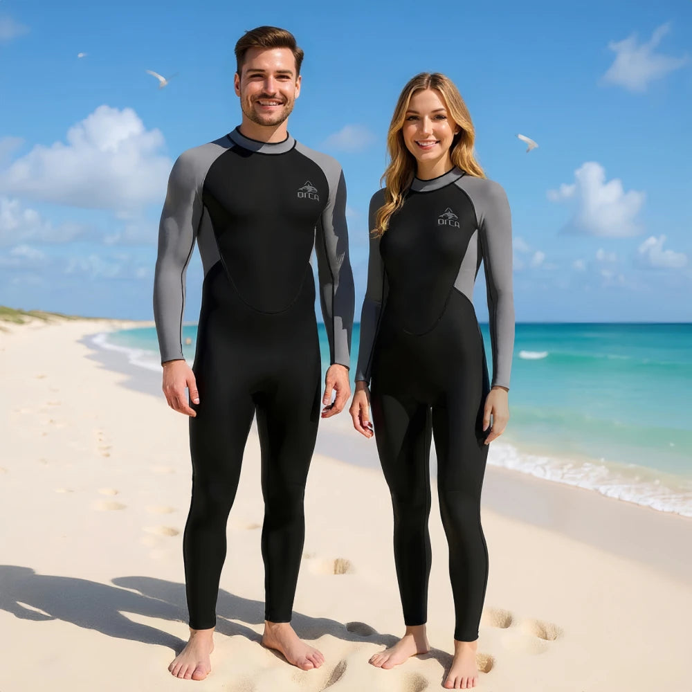3MM Wetsuits Men Neoprene Diving Surfing Swimming Full Suits Cold Water Keep Warm Zipper Water Sports Full Diver Suit