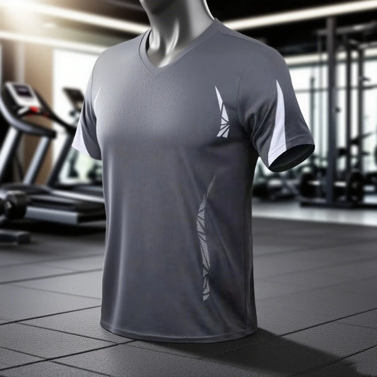 Fitness Running T Shirt Men Quick Dry Running Shirt Compression Sport Shirt Male Gym Workout Sport Short Sleeve Summer T-shirt