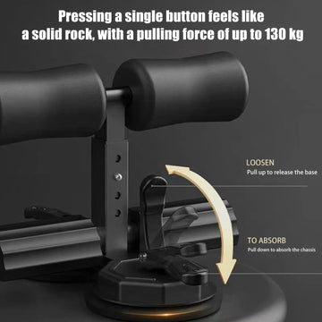 Abdominal Sit Up Equipment with Suction Cup Portable Sit Up Assistant Device Sit Up Aid Fitness Equipment for Belly Exercises