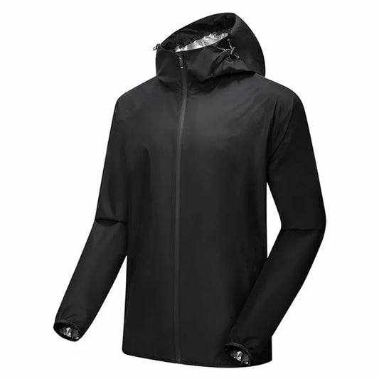 Men's Outdoor Running Fitness Sweating Jacket Zipper Cardigan Set Polyester Fiber Sweat Producing Yoga Sportswear