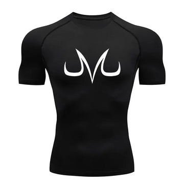 Summer Muscle Fit Gym T-Shirts Anime Aesthetic Compression Shirt for Men Fitness Sport Quick Dry TShirts Tight Gym Tops Tee