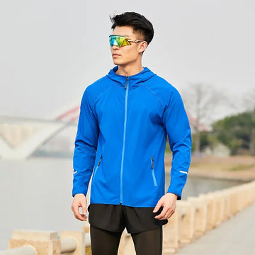 Lightweight Breathable Running Windbreaker Outdoor Sports Jacket Long Sleeve Zipper Casual Coat for Men And Women