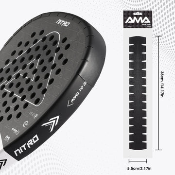 AMA SPORT Padel Racket Protection Tape Pack of 1/2/6 Edge Protector Durable & Easy to Replace Transparent Padel Protector