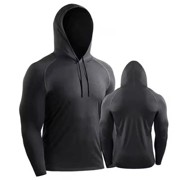 Sport Hoodies Jacket Men Gym Fitness Muscle Sweatshirt Sportswear Workout Athletic Pullovers Training Running Tracksuirts Men