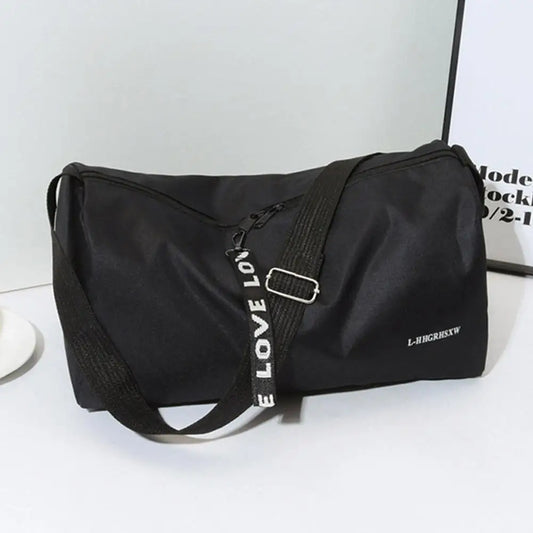 Portable Outdoor Fitness Gym Bags Multifunction Fitness Travel Handbag Nylon Adjustable Strap For Weekend Training