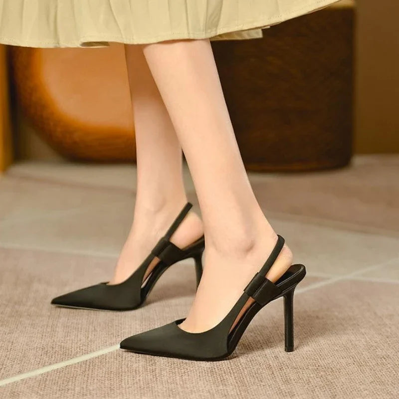 Fashion Designer High Heels Closed Sandals for Women Summer 2025 Offers Chic and Elegant New Breathable Woman Shoes On Sale Vip