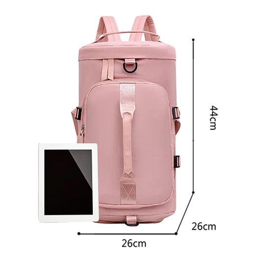 Largecapacity sports fitness bag,suitablefor short trips,yoga training,can be carried on one shoulder,by hand,or across the body