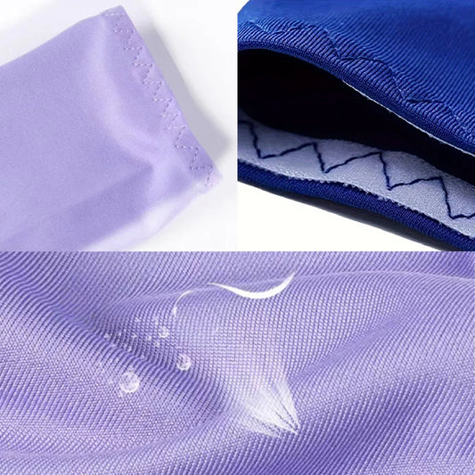 5 Pairs of Short Ice Silk Arm Guards |   Unisex Breathable and Lightweight Ice Sleeves |   8% Spandex Pure Color Outdoor Sports Sleeves