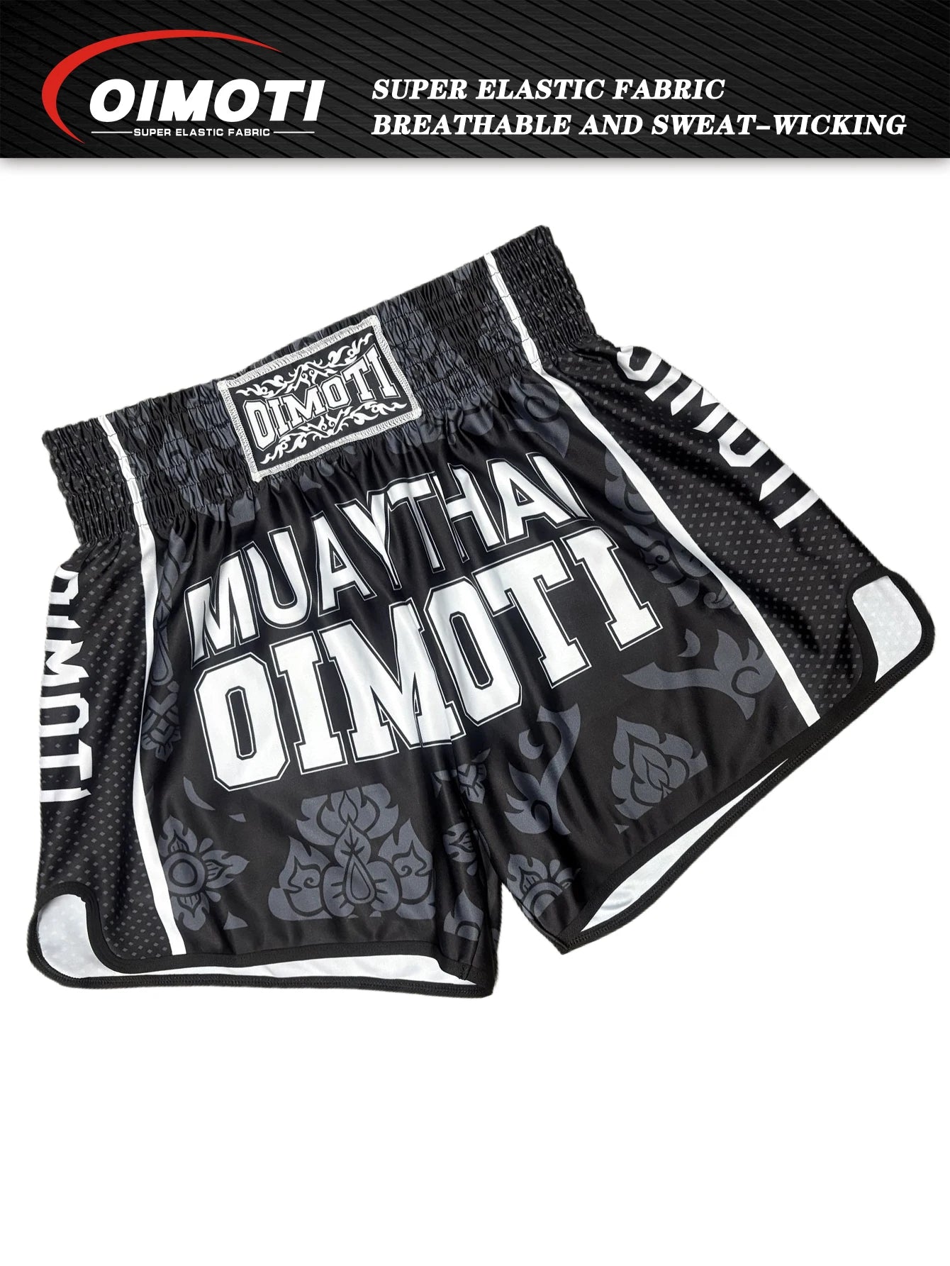 ONE Fitness Quick Dry Elastic Sports Shorts for Men Casual Martial Arts Boxing Wrestling Training Pants