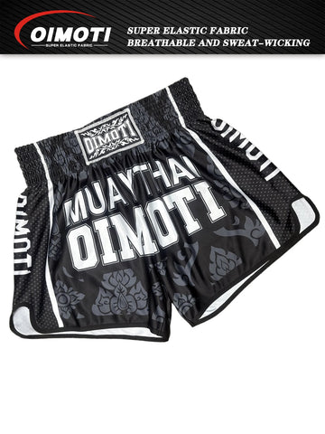 ONE Fitness Quick Dry Elastic Sports Shorts for Men Casual Martial Arts Boxing Wrestling Training Pants