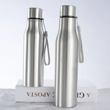 Stainless Steel Sport Water Bottle 1000ml Single-layer Rugged Water Cup Metal Flask Drinkware Camping Sports Gym