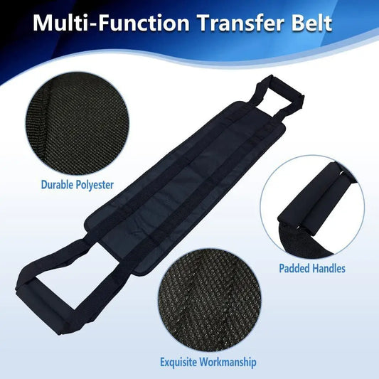 Transfer Nursing Sling for Patient Elderly Safety Lifting Aids Home Bed Assist Handle Back Lift Mobility Belt Gait Belts