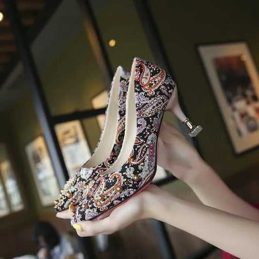 Ladies Pumps Wedding Bride Shoe Women's Shoes Stilito Pointed Toe Fashion Chic Point 2025 Trend Elegant Dress Casual Vacation 39