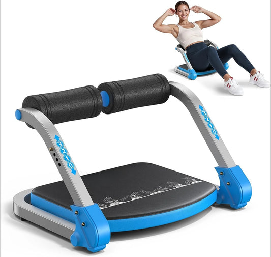 Ab Machine for Home Gym, Adjustable Ab Trainer with 3 Resistance Levels, Sit Up Exercise Equipment for Core Workout