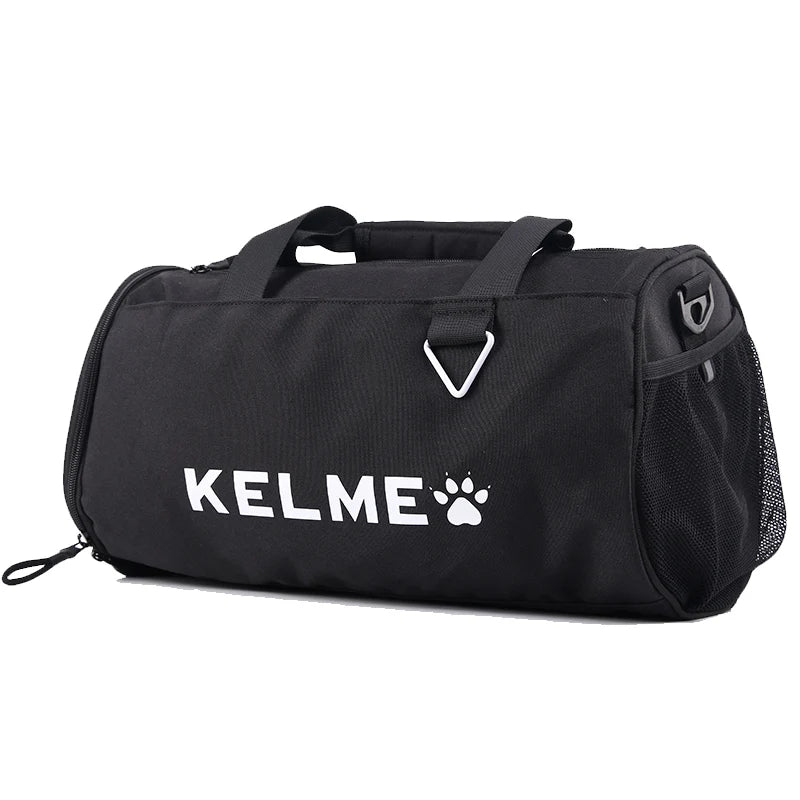 Kelme Sports Bucket Bag Fitness Bag Dry Wet Separation Cylinder Diagonal Straddle Bag Training Bag Travel Backpack