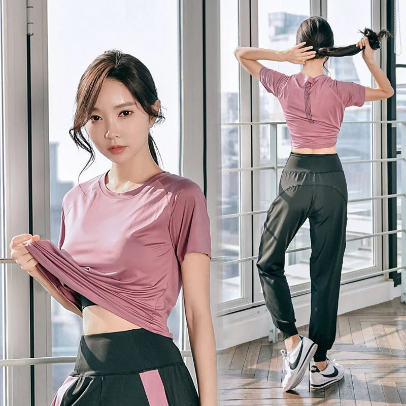 Women's tracksuit Yoga Sets Seamless Leggings Elastic Gym Running Sport Suit Fitness Clothes Sport Wear Sports Set