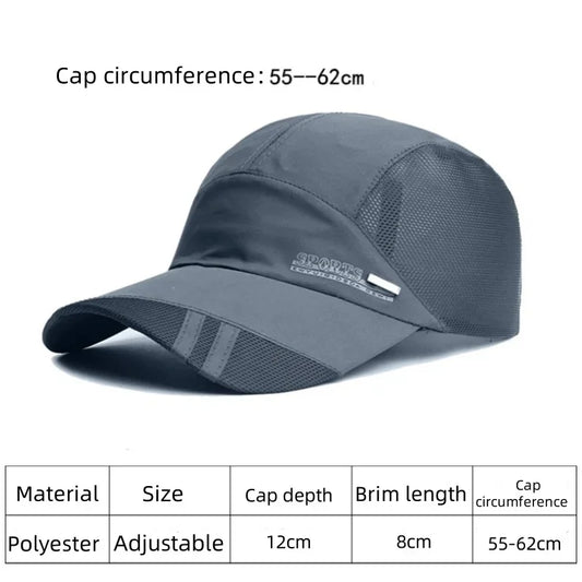 Duck Tongue Cap Men's Spring and Summer Lightweight  Breathable Outdoor Leisure Fishing Sunscreen Baseball Sunhat Comfortable