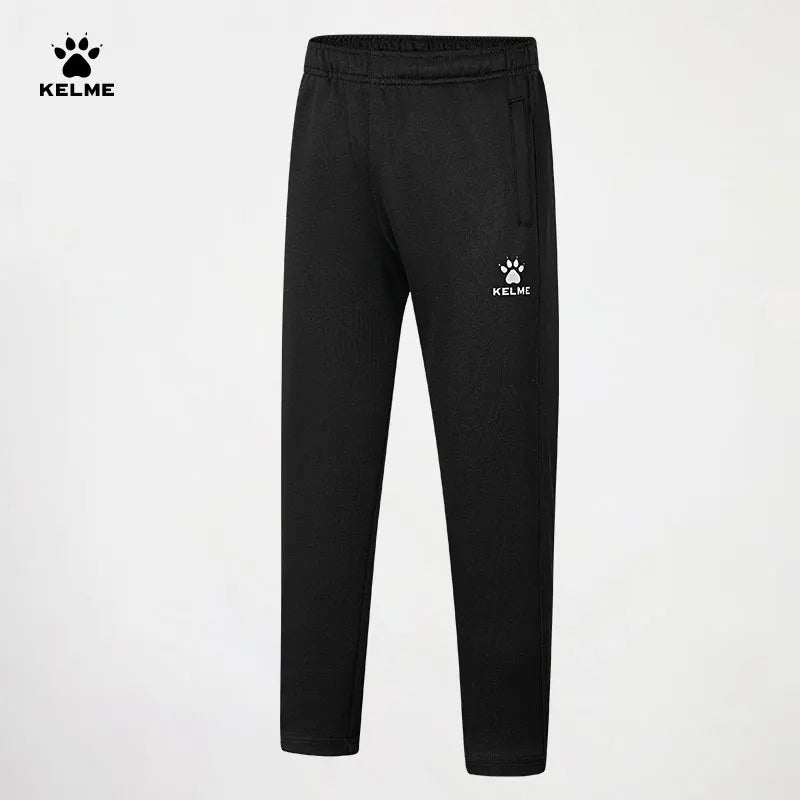 Kelme Children's Knitted Straight Pants Outdoor Running Casual Versatile Sweatpants Breathable Stretch Sports Trousers