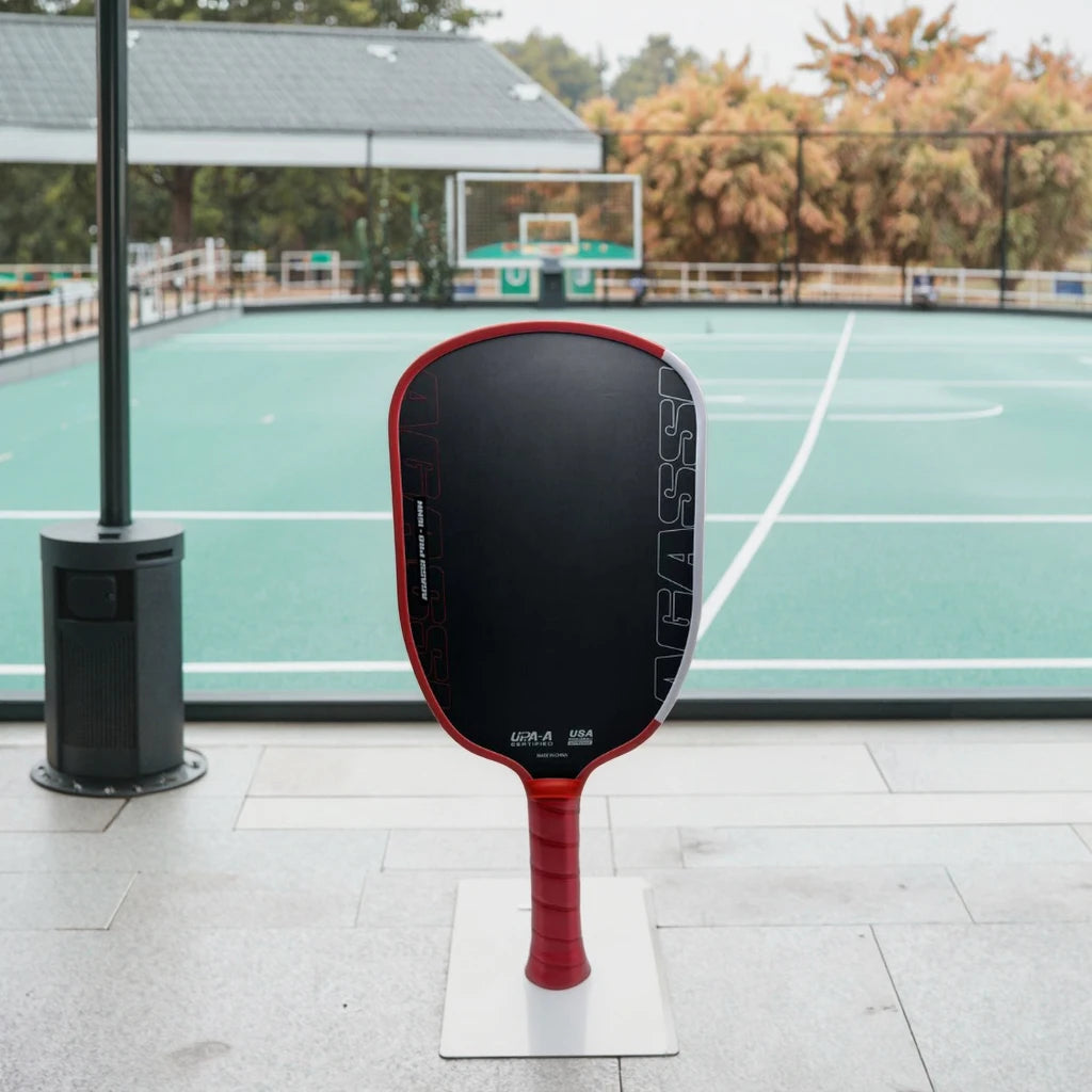 Agassi Pro 16mm 14mm Pickleball Paddle Large Sweet Spot GEN4 TFP Foam Toray T700 Raw Carbon Fiber Surface USAPA UPA-A Approved