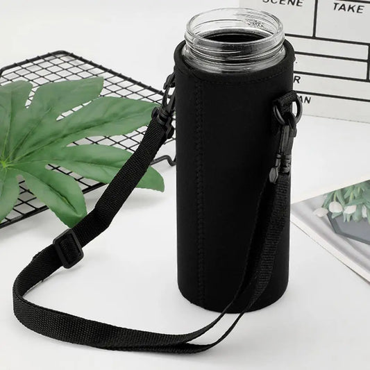 Portable Outdoor Sports Water Bottle Insulated Cup Cover Bag Outdoor Sports Bottle Strap Pouch Portable Kettle Storage Cup Cover