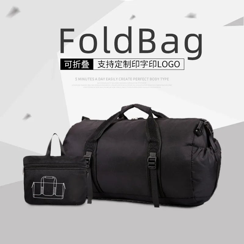 large size Outdoor Portable Travel Bag Foldable Travel Bag Leisure Fitness Bag Luggage Bag Printing