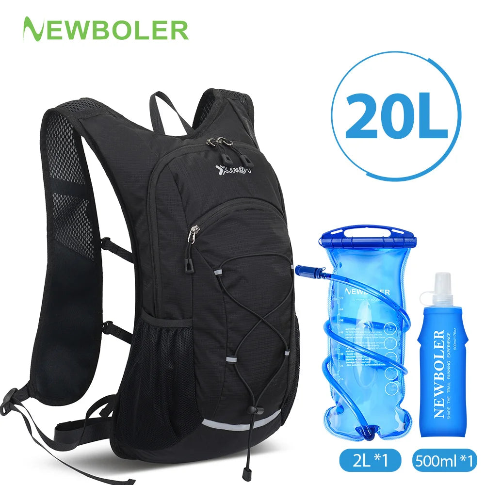 20L Cycling Lightweight Hydration Backpack Outdoor Sport Camping Climbing Mountaineering Rucksack Travel Water Bag 500ML/2L/3L