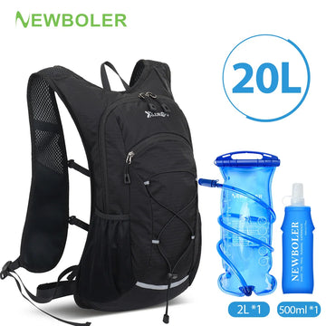 20L Cycling Lightweight Hydration Backpack Outdoor Sport Camping Climbing Mountaineering Rucksack Travel Water Bag 500ML/2L/3L