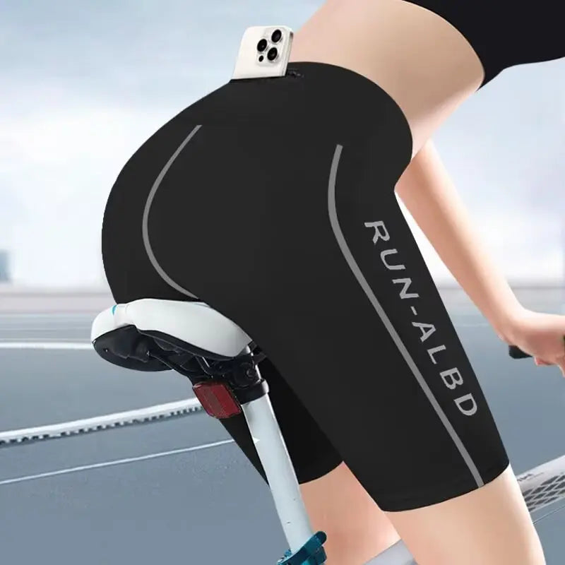 Yoga shorts for women, tight fit for exercise, running, compression cropped pants, summer thin, plus size, fitness cycling, can