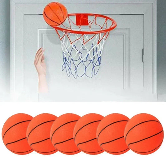 6pcs 10cm Mini Children Inflatable Basketballs Small Basketball Kids Indoor Outdoor Sports Toy Parent-child Games