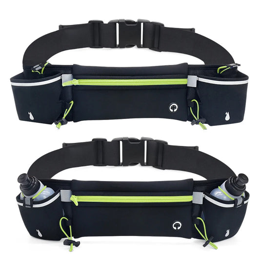 Marathon Trail Running Waist Pack For Phone Water Bottle Sports Fanny Pack Fitness Dual Pocket Running Belt Waist Bag Men Women