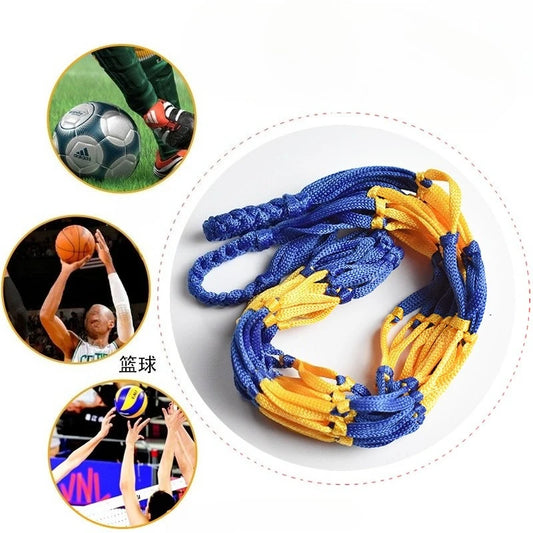 1P Ball Net Bag Basketball Tote Bag Youth Football Net Outdoor Sports Nylon Mesh Storage Ball Type Thickened Net Bag Ball Calcio