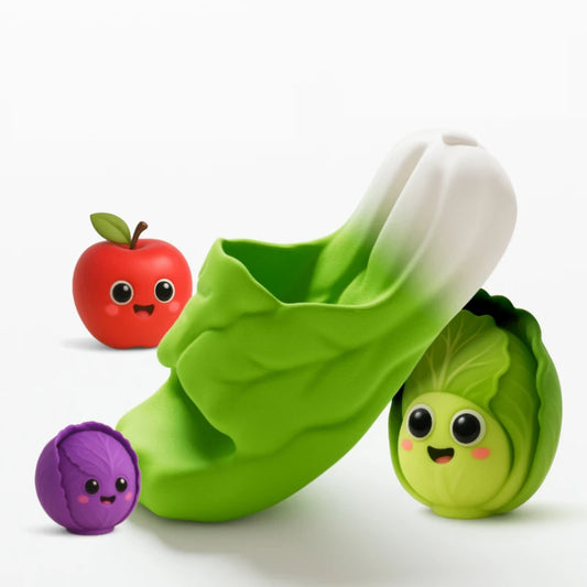 Casual Creative Vegetable Slippers Funny 3D Cabbage Sandals Soft Bottom Thick Sole EVA Summer Shoes Footwear for Women Men