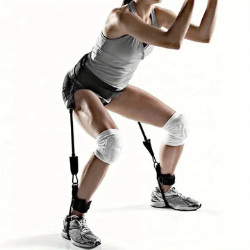 Multifunctional Jump Resistance Bands Elastic Tension Rope for Waist Leg Strength Training Yoga Fitness Home Gym Equipment