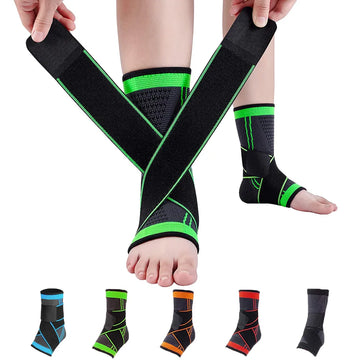 1PC Adjustable Compression Bandage Ankle Support Ankle Brace Elastic Ankle Strap Protector Fitness Sport Gym Stabilize Ligaments