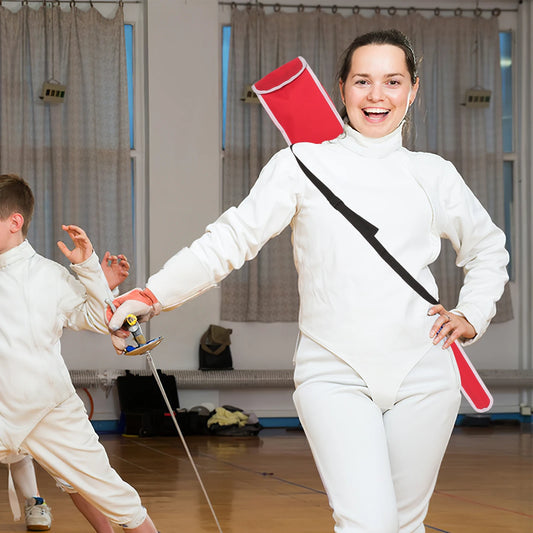 Red Oxford Cloth Fencing Bag Adjustable Strap Sword Bag Martial Products Reusable oxford cloth sword bag Outdoor Fencing storage