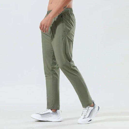 Men Summer Ice Silk Gym Pants Casual Jogging Pants Quick Dry Sport Sweatpants Running Trousers Fitness Jogger Pants Man Clothes