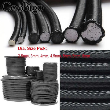 5 Meters Strong Elastic Rope Bungee Shock Cord Stretch String for DIY Jewelry Making Outdoor Project Tent Kayak Boat Backage