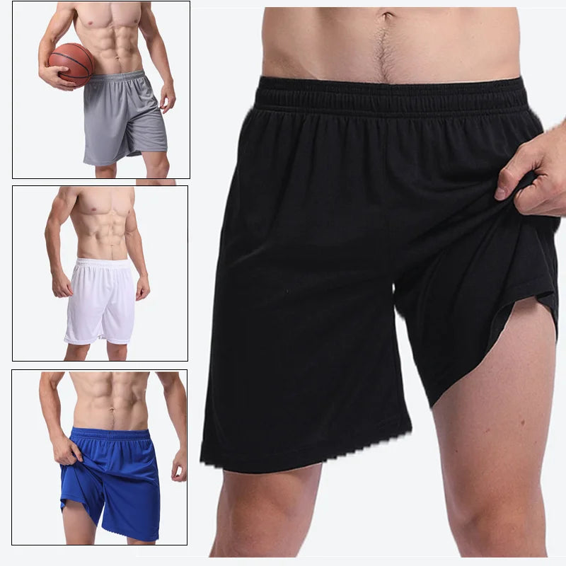 Solid Football Training Shorts Mens Summer Bottoms Running Basketball Soccer Shorts Boys Tennis Badminton Sports Shorts