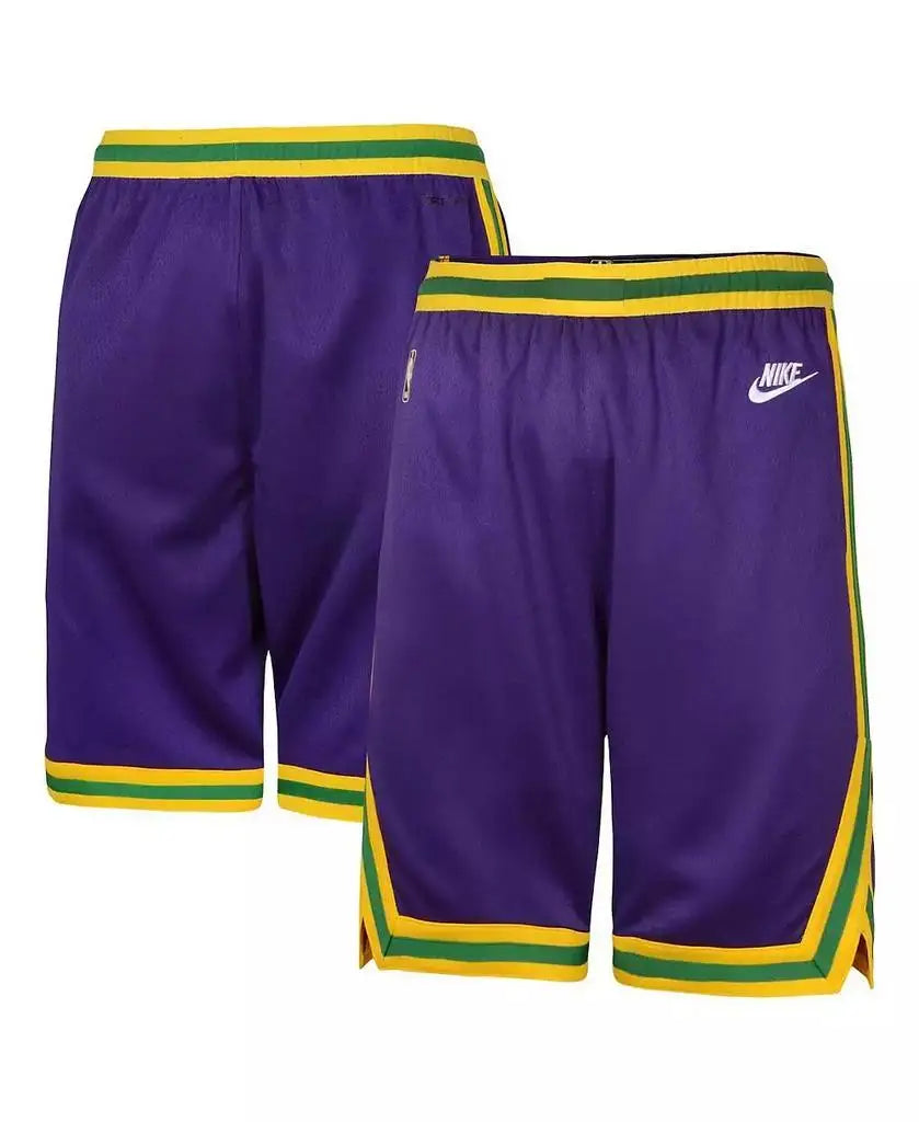 Nike | Nba Big Boys and Girls Purple Utah Jazz Classic Edition Swingman Shorts