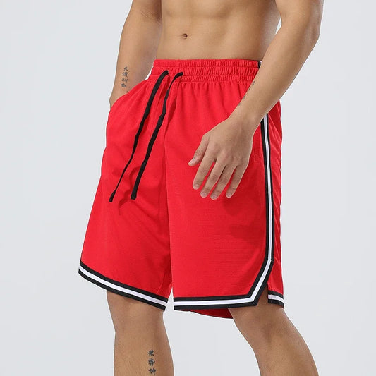 Men's Summer Jogging Sweatpants Fitness Training Short Bodybuilding Scanties Lightweight Loose Fitting Lace Up Gym Shorts