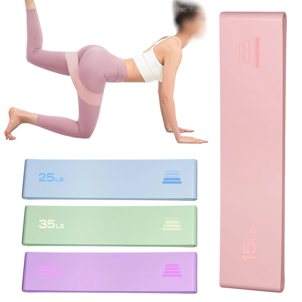 Resistance Loop Band Yoga Elastic Band Non Slip Tension Belt Silicone Exercise Workout Band Stretch Band for Men Women