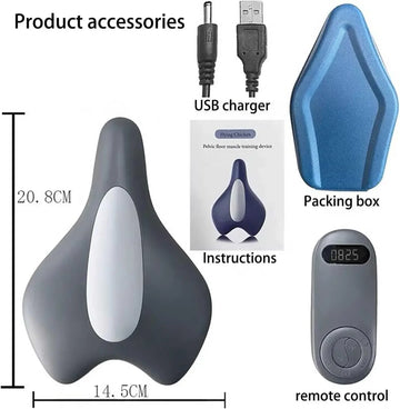 Pelvic Floor Trainer Intelligent Remote Control Unisex Pelvic Floor Trainer with Remote Control Of Airbag Vibration Hot Compress