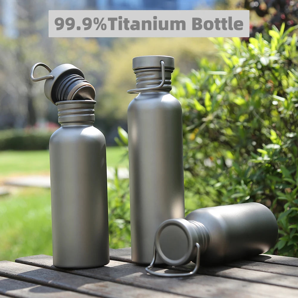 Titanium Canteen Water Bottles Sports Travel Mugs Lightweight Tumbler Outdoor Portable Mountain Camping Flasks Cycling Bike Cup